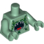 Набор LEGO Torso Atlantis Barracuda with Open Mouth and Seaweed Print / Sand Green Arms / Sand Green Hands, Sand Green