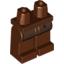 Набор LEGO Legs and Hips with Dark Brown Apron Print, Красно-коричневый