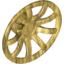 Набор LEGO Wheel Cover 9 Spoke - 18mm D. - for Wheel 55982, Pearl Gold