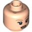 Набор LEGO Minifig Head Dual Sided PotC Elizabeth Light Brown Eyebrows and Dimple Smiling / Scared Print [Blocked Open Stud], Light Flesh
