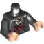 Набор LEGO Torso PotC Topcoat with Red and Gold Vest and Dark Bluish Gray Belt Print / Black Arms / Light Flesh Hands, Черный