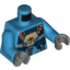 Набор LEGO Torso Alien Conquest ADU Soldier with Protection Vest and Breathing Apparatus Print / Dark Azure Arms / Dark Bluish Gray Hands, Dark Azure