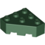 Набор LEGO Wedge 3 x 3 Cut Corner, Темно-зеленый