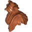 Набор LEGO Minifig Hair - Messy with Swept-up Ponytail, Sidebangs and Clip, Темно-оранжевый