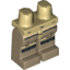Набор LEGO Legs and Tan Hips with Tan and Black Fur Print, Dark Tan