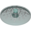 Набор LEGO Dish 4 x 4 Inverted (Radar) with White Fountain Spray Print, Trans-Light Blue