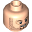 Набор LEGO Minifig Head PotC Scrum Brown Stubble and Goatee, Scar on Right Eye Print [Blocked Open Stud], Light Flesh
