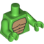 Набор LEGO Torso Scales Print (Lizard Costume) / Bright Green Arms / Bright Green Hands, Ярко-зеленый