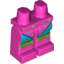 Набор LEGO Legs and Hips with Leotard and Leg Warmers Print, Темно-розовый