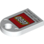 Деталь LEGO FLAT TILE 2X3 W/EYE No. "6", Не определен