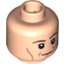 Набор LEGO Minifig Head Male Vertical Cheek Lines, White Pupils Print (HP Stan Shunpike) [Blocked Open Stud], Light Flesh
