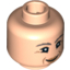 Набор LEGO Minifig Head Female with Peach Lips, Gray Eyebrows Print (HP Professor Sprout) [Hollow Stud], Light Flesh