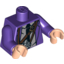 Набор LEGO Torso Harry Potter Bus Driver Jacket and Black Tie Print / Dark Purple Arms / Light Flesh Hands, Темно-фиолетовый