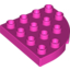 Набор LEGO Duplo, Plate Round Corner 4 x 4, Темно-розовый