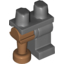 Набор LEGO Left Leg, Medium Dark Flesh Pirate Peg Leg, and Dark Bluish Gray Hips, Темный сине-серый