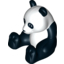 Деталь LEGO BIG PANDA, SITTING, DEC.FRONT, Не определен