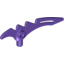 Набор LEGO Minifig Crescent Blade - Serrated with Bar, Темно-фиолетовый