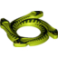 Набор LEGO Ring 4 x 4 with 2 x 2 Hole and 4 Snake Head Ends and Black Scales Snake Print (Ninjago Spinner Crown), Лайм