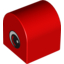 Набор LEGO Brick 2 X 2 X 2 Double Curved Top with Eye Print, Красный