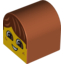 Набор LEGO Duplo Brick 2 x 2 x 2 Curved Top with Boy Face, Open Smile, Freckles, Brown Hair Print, Темно-оранжевый