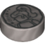 Набор LEGO Tile Round  1 x  1 with Coin Print, Flat Silver