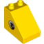 Набор LEGO Duplo Brick 3 x 2 x 2 Slope with Eye Print, Желтый