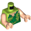 Набор LEGO Torso Batman Poison Ivy Plant Foliage Print / Light Flesh Arms / Light Flesh Hands, Лайм