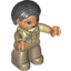 Деталь LEGO DUP. WOMAN W/PAGEBOY HAIR, Не определен