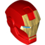 Набор LEGO Large Figure Head Modified Super Heroes Iron Man Print, Красный