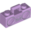 Набор LEGO Minifig Radio Boom Box with Handle and Silver Trim Print, Lavender