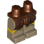 Набор LEGO Legs and Reddish Brown Hips with Reddish Brown Roman Sword Belt with Gold Medallions Print, Dark Tan