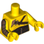 Набор LEGO Torso Gladiator Armor with Leather Straps Print / Yellow Arm Left / Yellow Arm with Gold Armor Print Right / Yellow Hands, Желтый