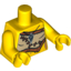 Набор LEGO Torso Female with Animal Skin Top with Black and Silver Amulet Print / Yellow Arms / Yellow Hands, Желтый