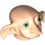 Деталь LEGO DOBBY HEAD "NO.1", Не определен