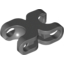 Набор LEGO Technic Axle and Pin Connector 2 x 3 with Two Ball Joint Sockets, Rounded Ends, Темный сине-серый