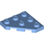 Набор LEGO Wedge Plate 3 x 3 Cut Corner, Medium Blue