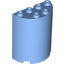 Набор LEGO Cylinder Half 2 x 4 x 4, Medium Blue