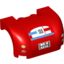 Набор LEGO Vehicle Mudguard 3 x 4 x 1 2/3 Curved with Back with Taillights, '155' and 'MO-6 8015' License Plate Print, Красный