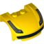 Набор LEGO Vehicle Mudguard 3 x 4 x 1 2/3 Curved Front with Ferrari 458 Italia Print, Желтый
