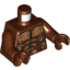 Набор LEGO Torso LotR Muscles Outline Print / Reddish Brown Arms / Reddish Brown Hands, Красно-коричневый