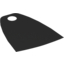 Набор LEGO Minifig Cape Cloth, Narrow with Single Top Hole, Черный