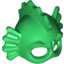 Набор LEGO Minifig Head Cover, Swamp Creature with Eye Holes, Fins and Spikes, Зеленый