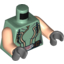 Набор LEGO Torso SW Female Jumpsuit with Belt Print (Satele Shan) / Light Flesh Arms / Dark Bluish Gray Hands, Sand Green