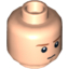 Набор LEGO Minifig Head Dual Sided Dark Orange Eyebrows, Chin Dimple Determined / Breathing Apparatus Print [Hollow Stud], Light Flesh