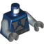 Набор LEGO Torso SW Armor Plates Dark Bluish Gray Print (Pre Vizsla) / Sand Blue Arms / Dark Bluish Gray Hands, Темно-синий
