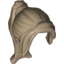 Набор LEGO Minifig Hair Ponytail Long with Side Bangs, Dark Tan