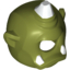 Набор LEGO Minifig Mask Cyclops with White Horn and White Teeth Print, Оливковый