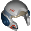 Набор LEGO Minifig Helmet SW Rebel with A-wing Pilot Print, Светлый сине-серый