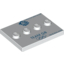 Набор LEGO Tile Special 3 x 4 with 4 Studs in Centre with 'TEAM GB' and Olympic Rings Print, Белый