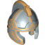 Набор LEGO Minifig Helmet - Rohan Style with Cheek Protection, Horsehead Comb and Eomer Print, Flat Silver